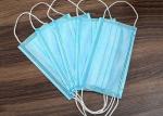 Disposable Blue Non Woven Triple Layer Earloop Face Mask