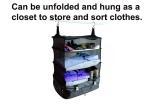Ventilate Moistureproof Clothes Hanging Organizer , Foldable Clothes Hanging Bag