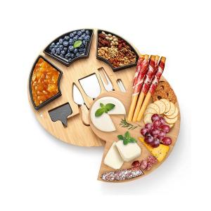 Quality OEM Kitchen Cutting Board Bamboo Cheese Serving Tray Acacia Wood wholesale