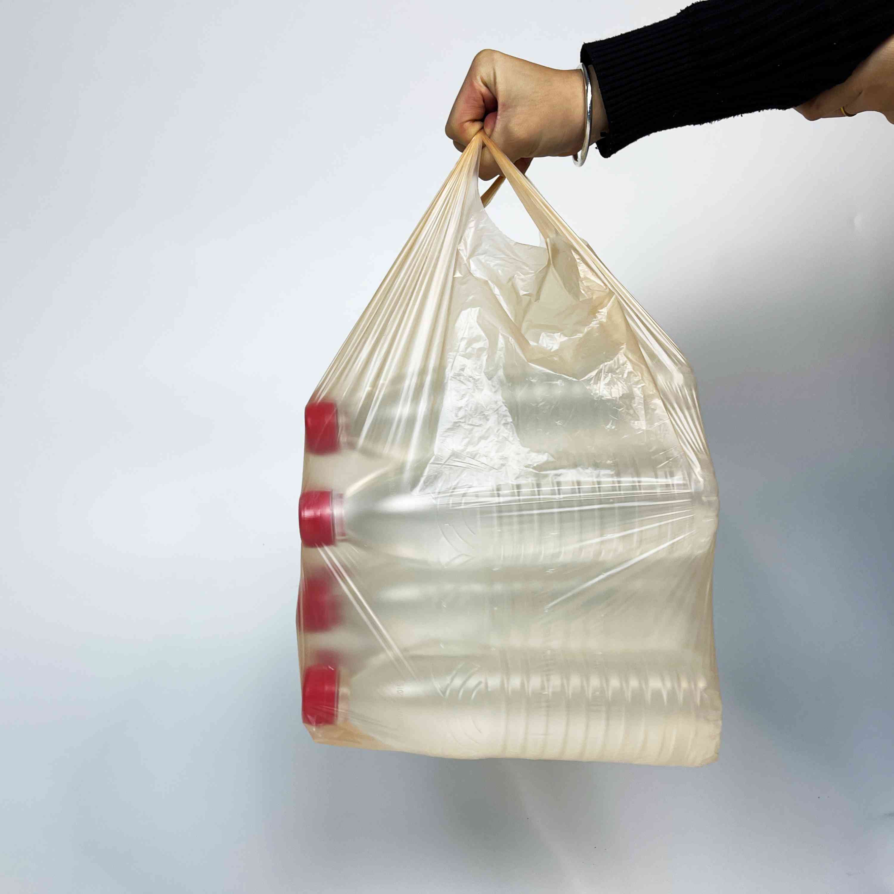 High Security Bottom Seal Disposable Garbage Bags Roll For Household Products