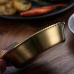 7/8/9/10cm Golden Sauce Dish Stainless 304/201 Multifunctional