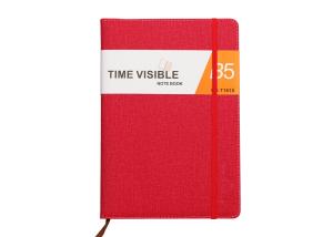Quality Girls Leather Notebooks With Company Logo Elastic Ribbon Soft Tough Embossing wholesale