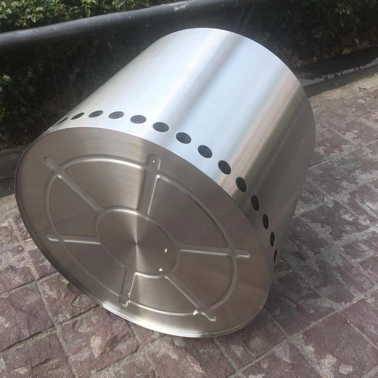 15 Inch Stainless Steel Wood Smokeless Fire Pit 38cm Outdoor Stove
