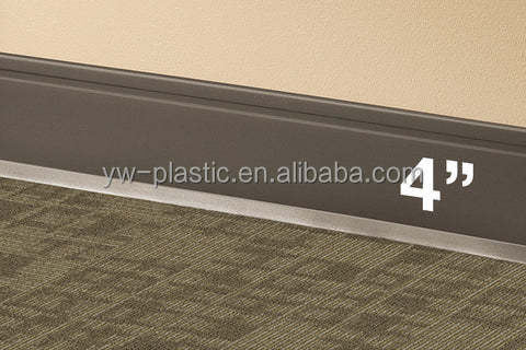 Super Strong Peel and Stick Adhesive Back Flexible Self Stick Vinyl Wall Base Trim with Easy Install Customized