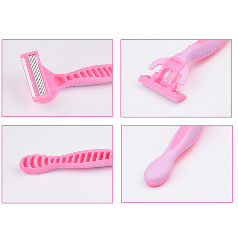 Sweden Stainless Steel Lady Razor 5 Blade Razor Women One Time Razor Shavers