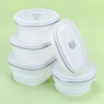 Reusable Silicone Storage Containers Folding Bowl Bpa Free Kitchen Collapsible