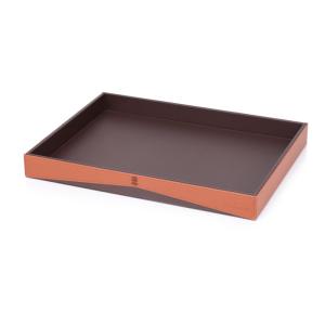 Quality Free sample Marriot Hotel leather Oblong serving tray manufacturer wholesale