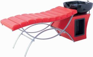 Quality Professional Custom Salon Shampoo Bed Full Lie Down For Hair Washing , Red Color wholesale