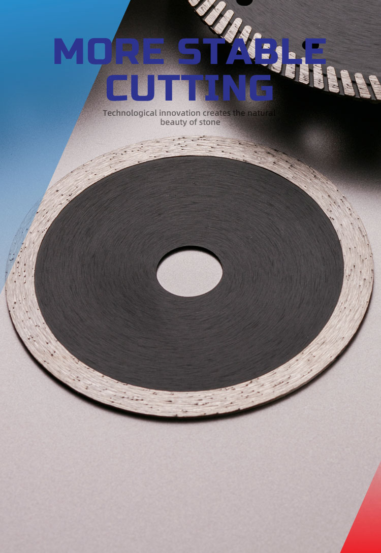 Cold Press 8 Inch Continuous Diamond Saw Blade for Ceramic Tile Asphalt Cutting Good