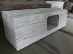 Gray Thick Stone Slab Countertop Stone Vanity Tops 108" X 25.5" X 2" Size