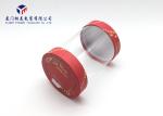 Plastic Cylinder Packaging Tubes Without Printing Hard Paper Top / Bottom Covers