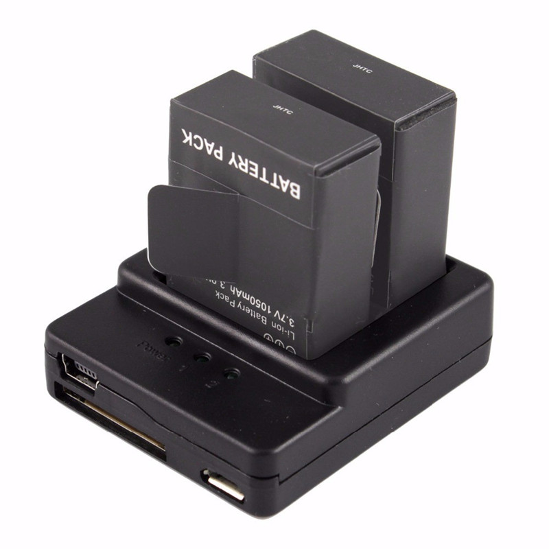 Universal Dual Battery USB Charger For GoPro HD Hero 3+ 3 Action Camera