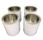 White 1L 4L Metal Paint Tin Cans For Chemical