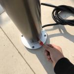 4.2m pneumatic telescopic mast for mobile CCTV trailer 1.5m retracted height