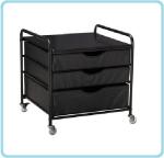Movable Fridge Cart Refrigerator cart Mesh Compact Fridge Cart