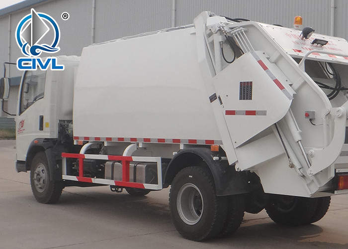 SINOTRUK HOWO 4x2 Compacted Garbage Truck 12m3 , Euro 2 Emission Standard