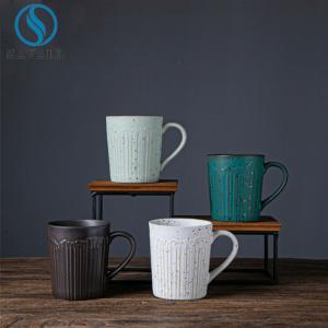 Quality OEM Art Decor Porcelain Cups And Saucers Colored wholesale
