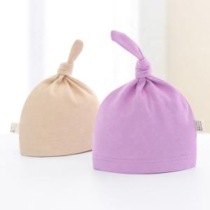 Quality Knitted Organic Cotton Baby Knotted Hat Wholesale wholesale