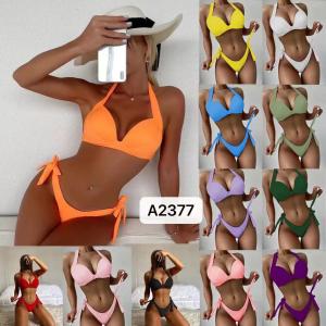 Quality Swimming Suits Bikini Sexy Strength Abrasion Resistance High Elastic Backless Miss Yellow Blue wholesale