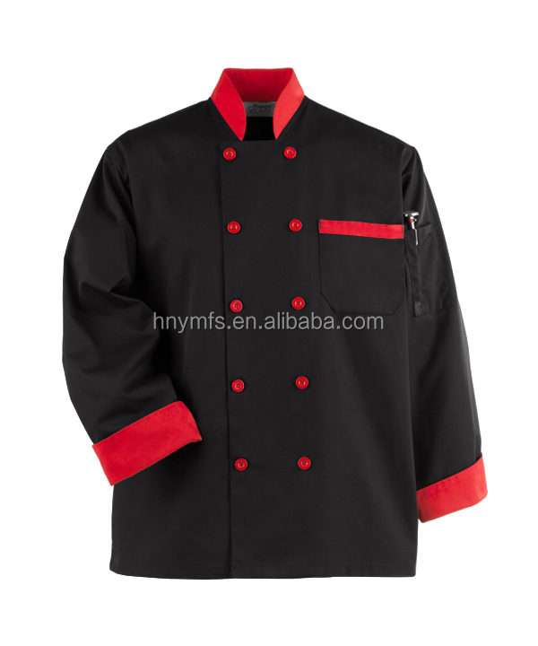 Double Buttons Unisex Design Pure Cotton Executive Chef Coats