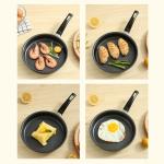 Factory Wholesale Black Steak Pan Cookware Iron Frypan Non Stick With Bakelite