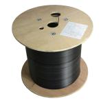 FRP Outdoor Steel Messenger Wire , G657 FTTH 2 4 1 Core Fiber Optic Cable