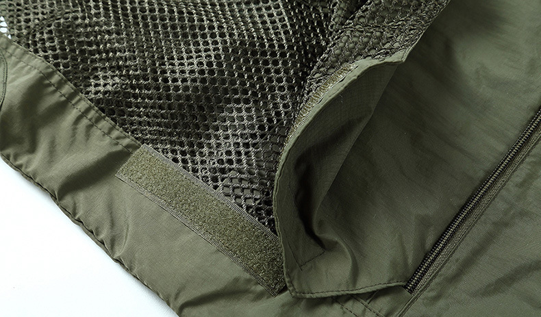 Tactical Custom Utility Outdoor Fishing Sleeveless Lightweight Utility Knit Waistcoat Men Multi Pocket Vest for Workout
