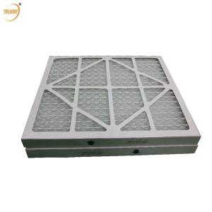 Quality HVAC Pleated Panel Cardboard Frame Pre Air Filter Filtration Class G3 G4 M5 wholesale