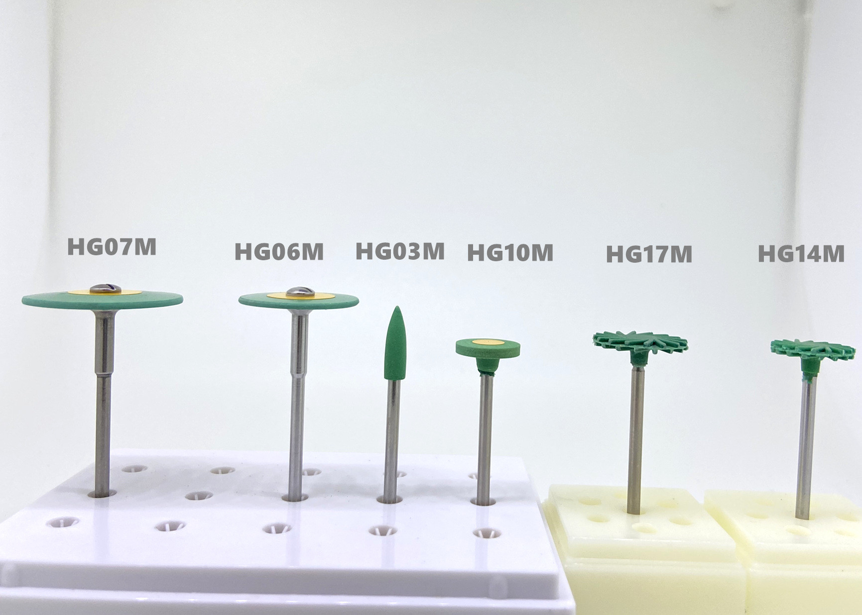 Sintered Dental Rubber Diamond Polisher green Pre Polishing Zirconia Grinding Wheel