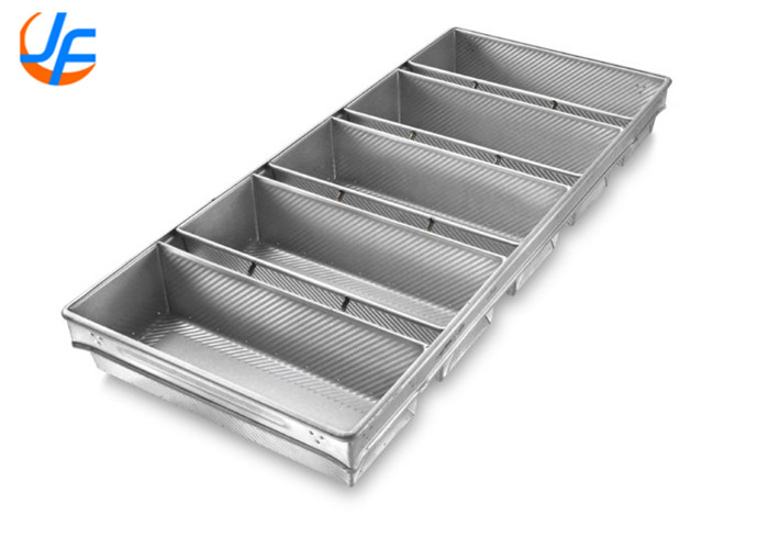 RK Bakeware China- 4 Straps Nonstick Aluminum Loaf Pans/ Aluminumized Bread Pan