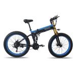 6061Alu Fat Tyre Electric Folding Bike , 13Ah 1000 Watt Folding Electric Bike