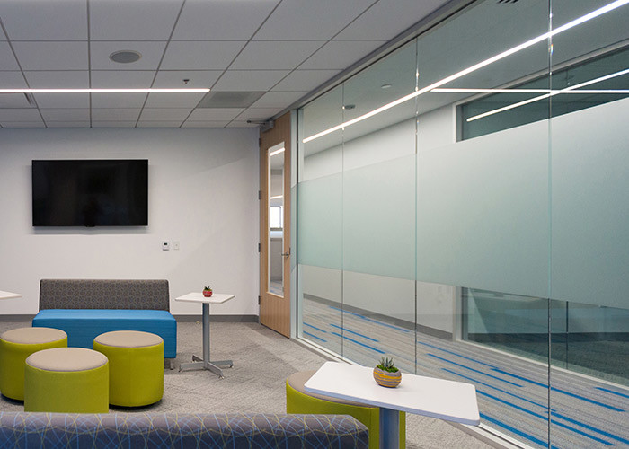 Glazed Partition Wall Modern Popular Disassemble Aluminum Frame With Solid Door