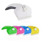 Durable Pet Deshedding Comb Modern With Safety Cover / Convenient Eyelet