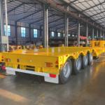 3 Axle 60 Ton Lowbed Semi Trailer Detachable Removable Gooseneck Lowboy Trailer