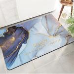 Soft Diatom Mud Bathroom Waterproof Carpet Light Luxury Marble Pattern 40*60cm
