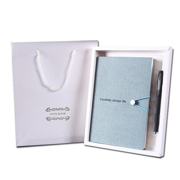 Hardcover Design Pu Leather Gift Suit Business Notebook with Customized Logo