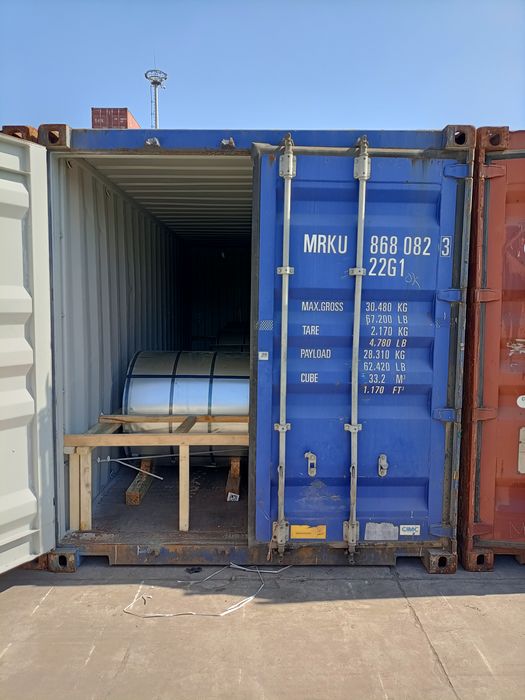 Steel Coil Hot Dipped A792 Aluzinc Galvalume Sheet Aluzinc Zinc Aluminum Alloy Coated GI Coil Package Sea Worthy Packing