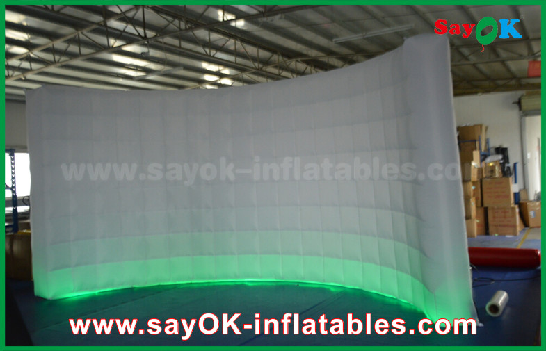 Inflatable Led Photo Booth White Oxford Fabric Inflatable Event / Wedding Photo Booth Kiosk SGS