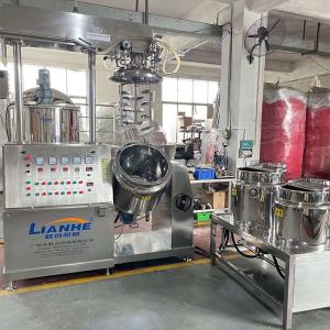 Quality 100L Cosmetic Vacuum Homogenizer Mixer Body Lotion Ointment Making Machine wholesale