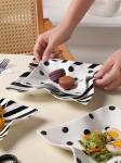 Luxury Nordic Style Ceramic Plates , Bohemian Plate Set For Restaurant