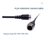 Male To Female Car Rear View Camera Extension Video Cable