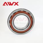 SUJ2 Ceramic Balls Pressed Steel Cage Contact Angular Ball Bearing