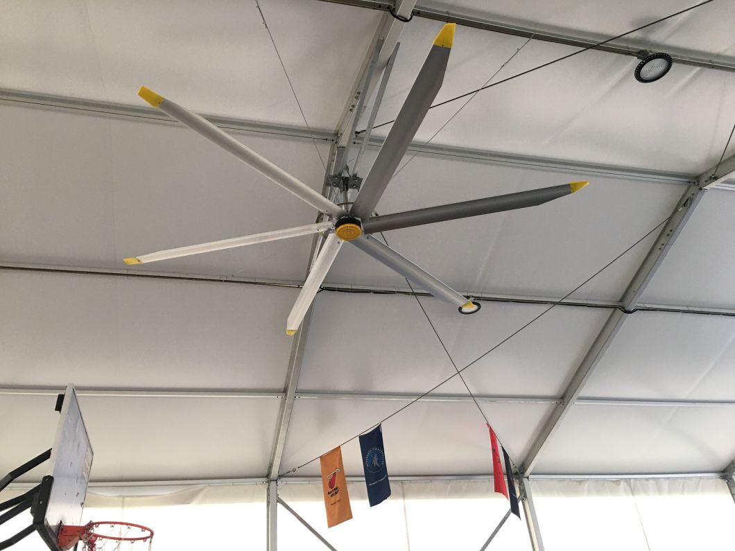 1.5kw Cooling Air Cooler Hvls Industrial Ceiling Fan with Permanent Magnet Electric Motor for Factory Public Place