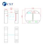 Standard Brushless Motor Sliding Gate Turnstile Waist Height Turnstile