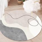 Round Living Room Floor Carpet Polyester/Cotton