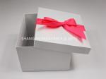 Fancy Empty Xmas Gift Boxes With Ribbon Bow Tied , Candy Christmas Gift Wrap