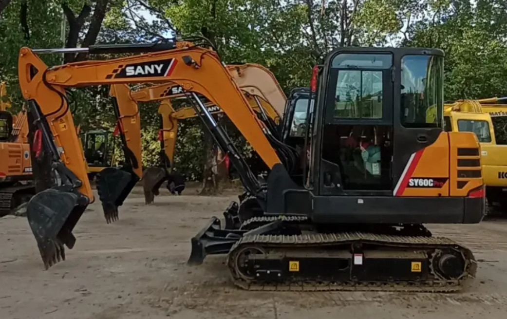 90% New Second Hand Construction Machine 5T Mini Digger Used Sany SY60C-10 Crawler Excavator