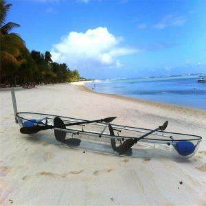 Quality Clear Two Person Plastic Boat , 180KG Weight Capacity 10 Foot Ocean Kayak wholesale