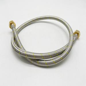Quality Stainless Steel Wire Braided Rubber Flexible Gas Hose 1/2&quot; HI-HI 60cm 100cm wholesale