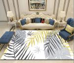 Sofa Bedroom And Living Room Floor Carpets Simple Flower And Grass Crystal
